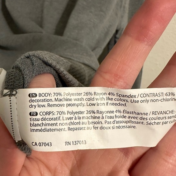 Women’s Balance Collection Lightweight Open Back Gray Sweater Long Sleeve L - Picture 9 of 10